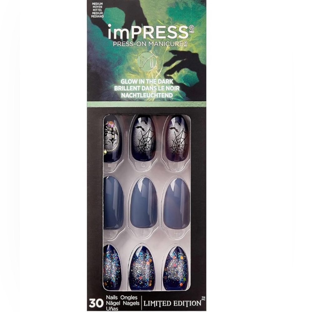 Kiss Nails Limited-Edition Press-on Halloween and Glow in the dark Nail Bundle